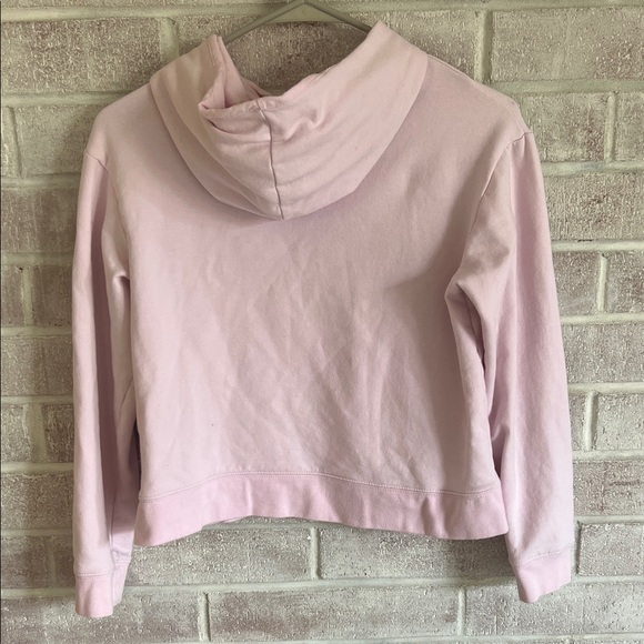 Jordan Girl’s Pale Pink Cropped Hoodie - Picture 3 of 3